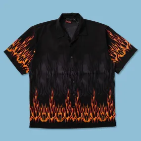 Interview Ready Timeless elegance Y2K Flames Shirt XXL