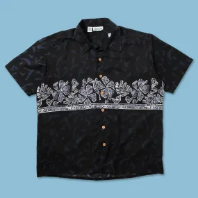 Y2K Floral Shirt XXL Athleisure Wear Reinforced Shoulders