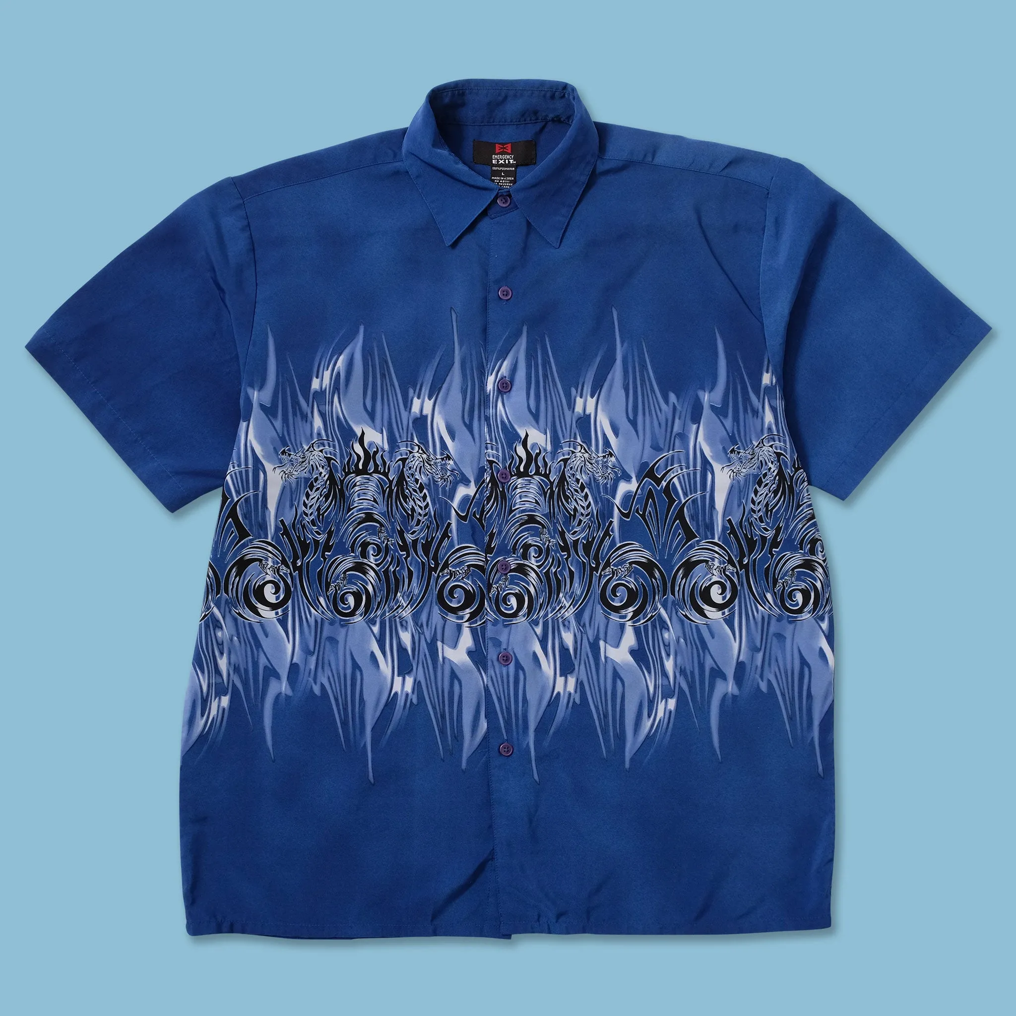 Outerwear Companion Flexible Shoulder Panels Y2K Tribal Shirt XLarge