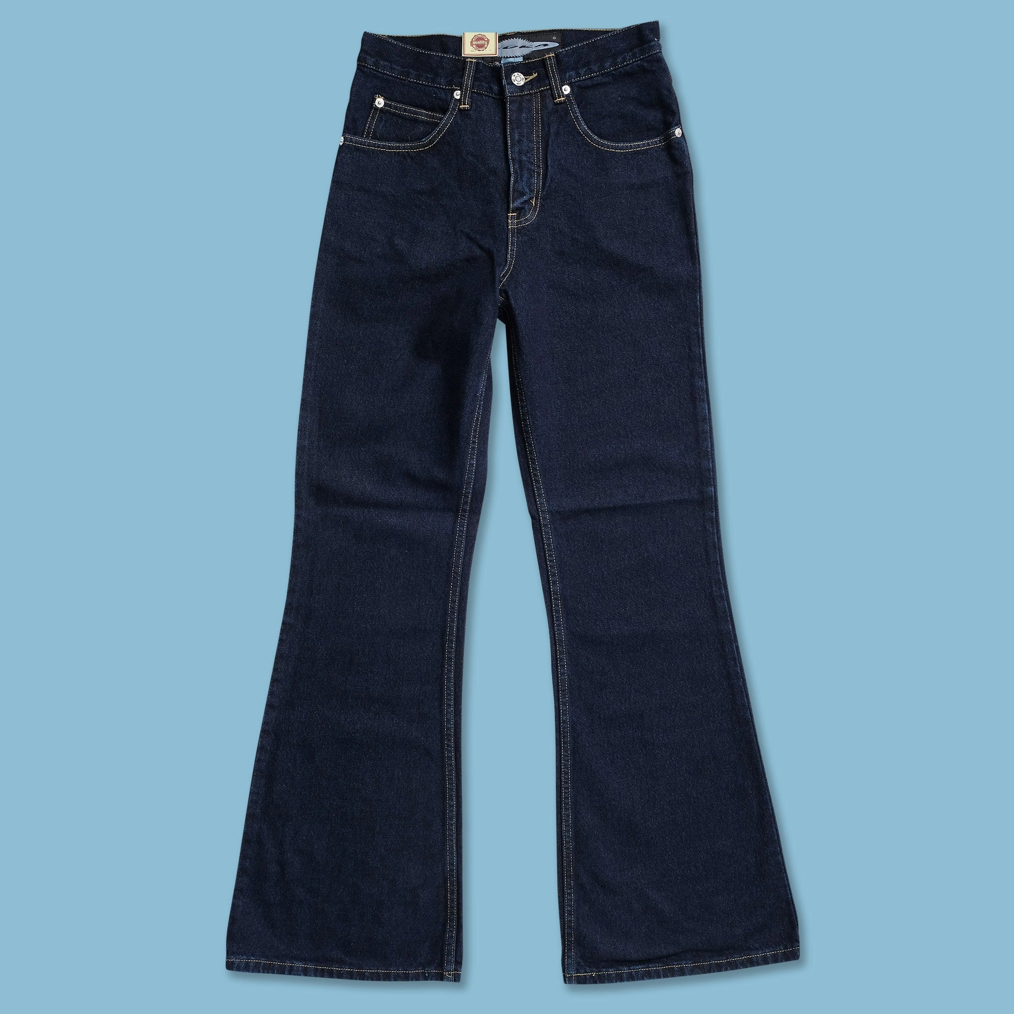 Y2K Bootcut Denim Pants Clean Cut Cozy Vibe