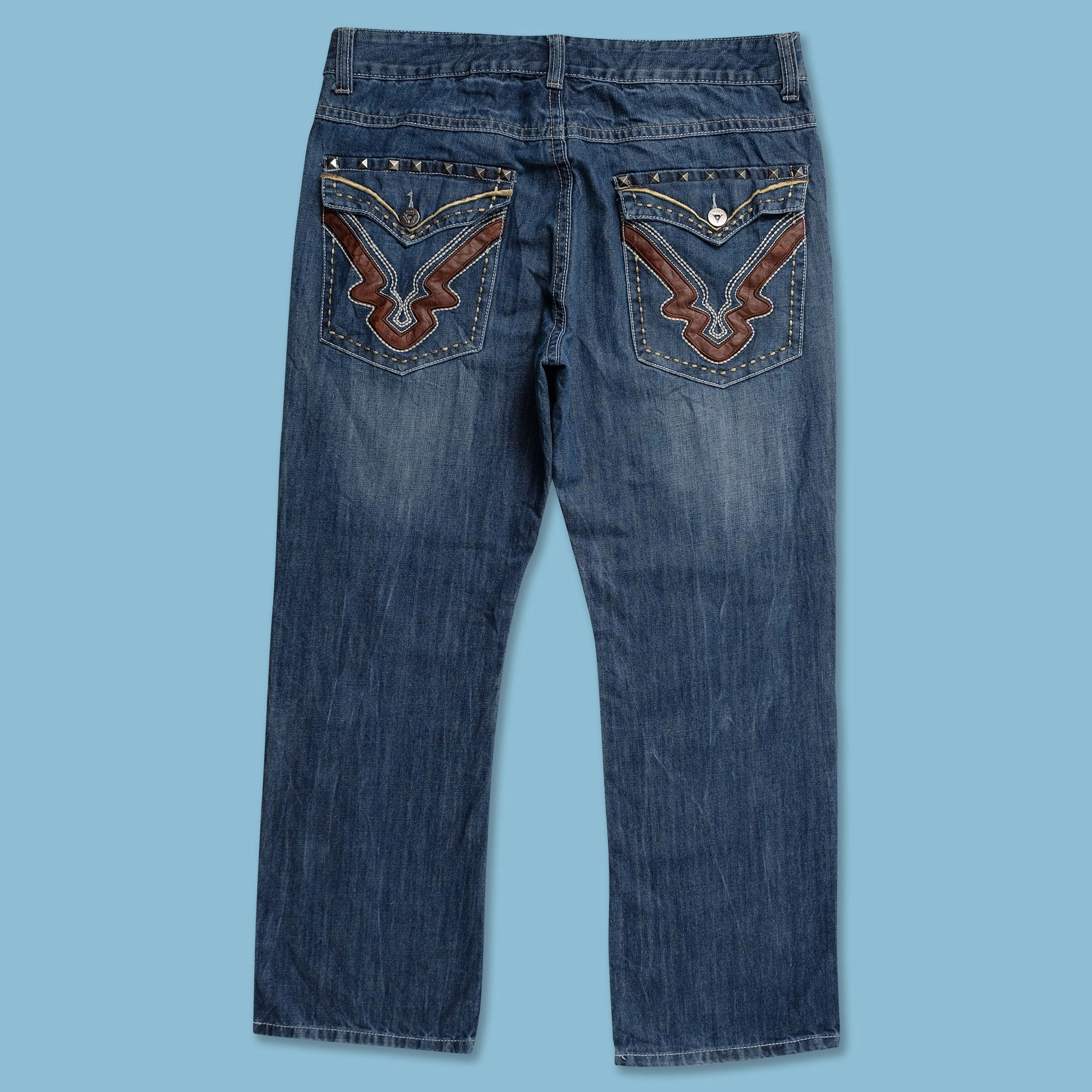 Outdoor Comfort Travel Essential Y2K Denim Pants 36x30