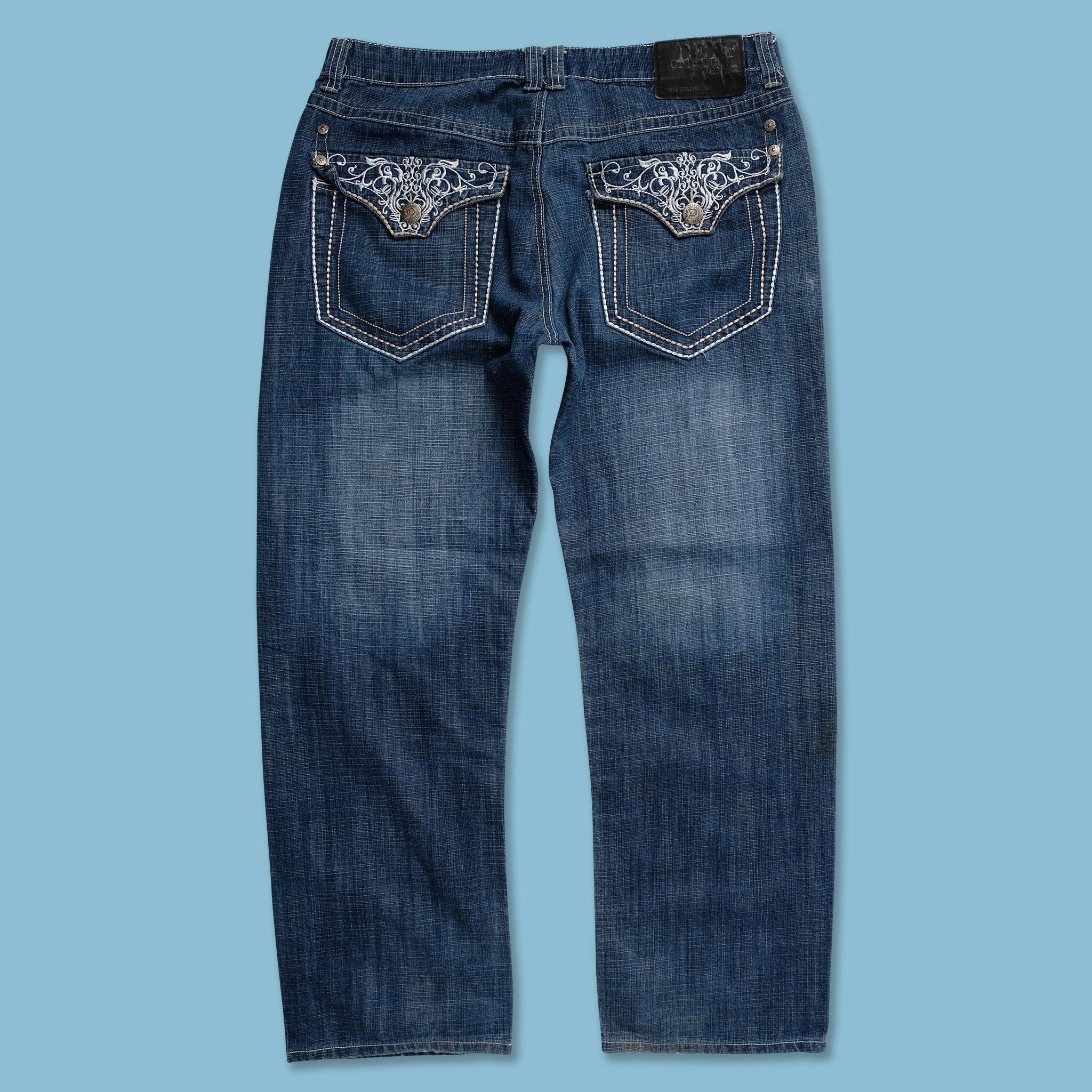 Y2K Denim Pants 38x32 Casual Office
