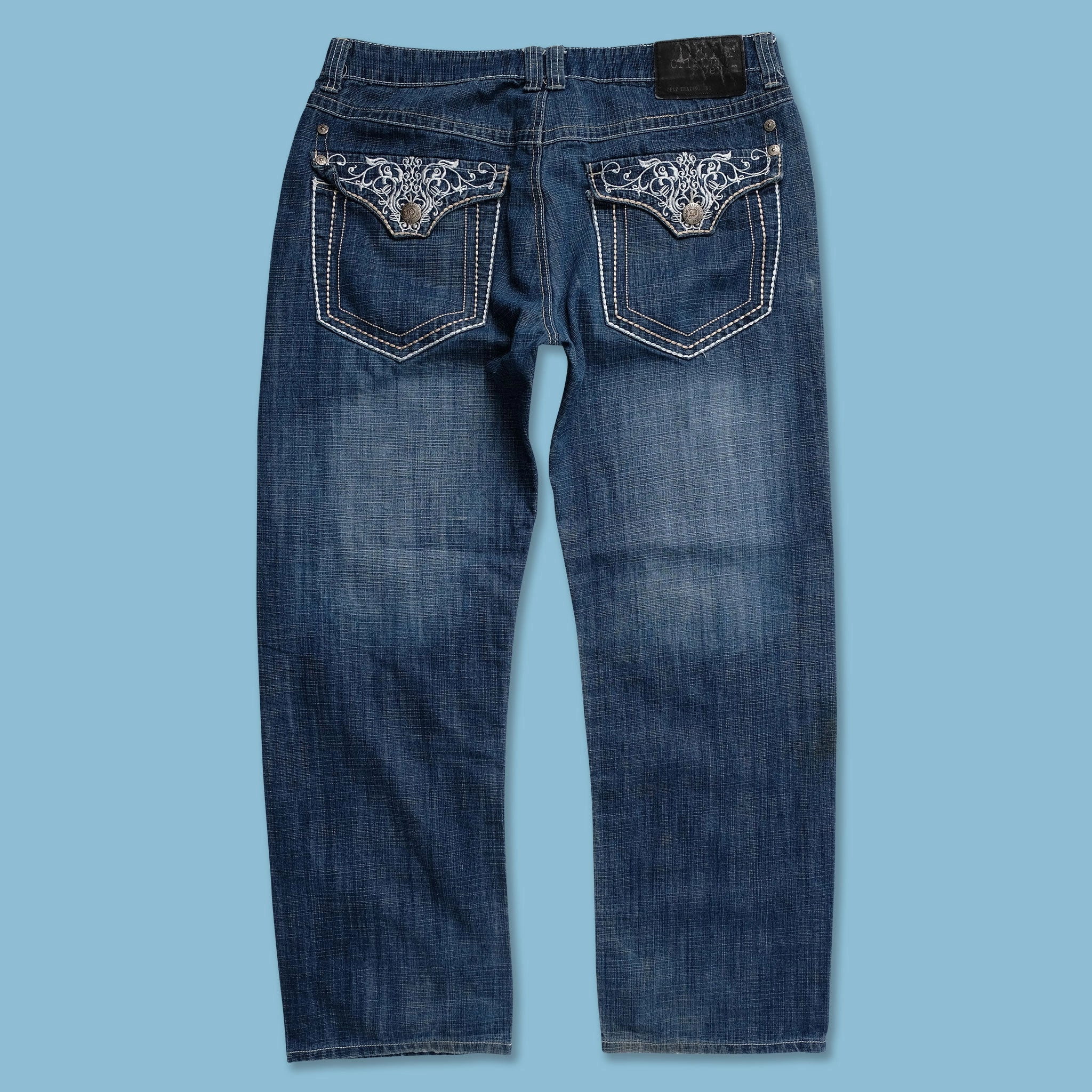 Y2K Denim Pants 38x32 Essential Style
