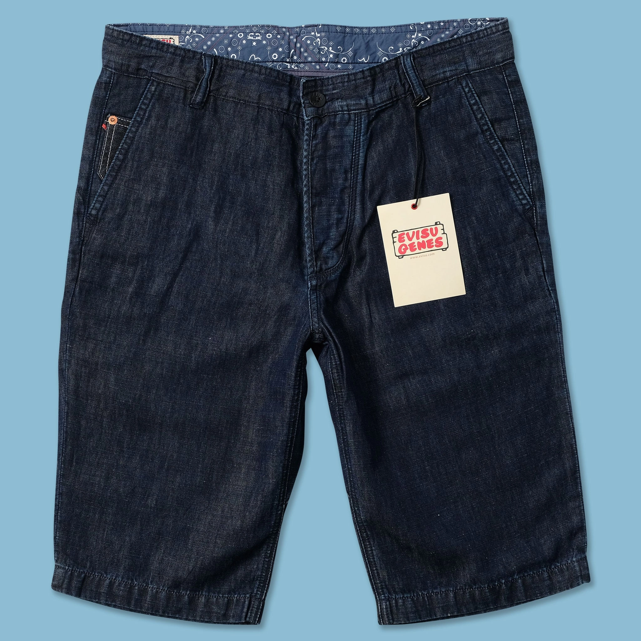 Everyday Must-have Y2K Evisu Denim Shorts W32