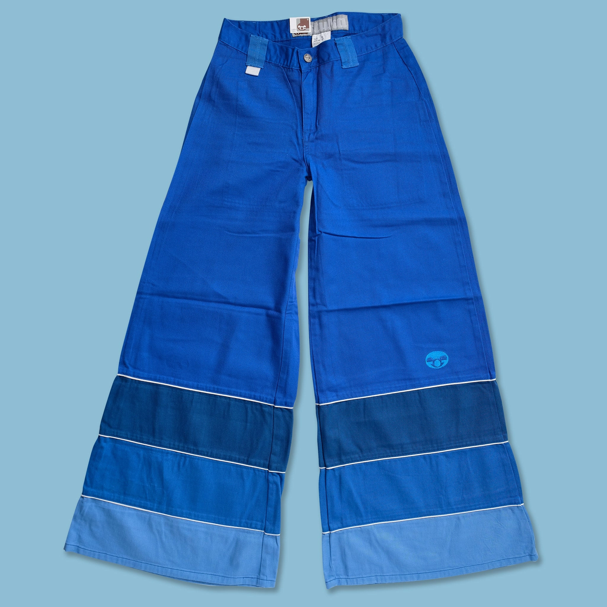 Fashion-Forward Raw edge Y2K Flared Baggy Pants