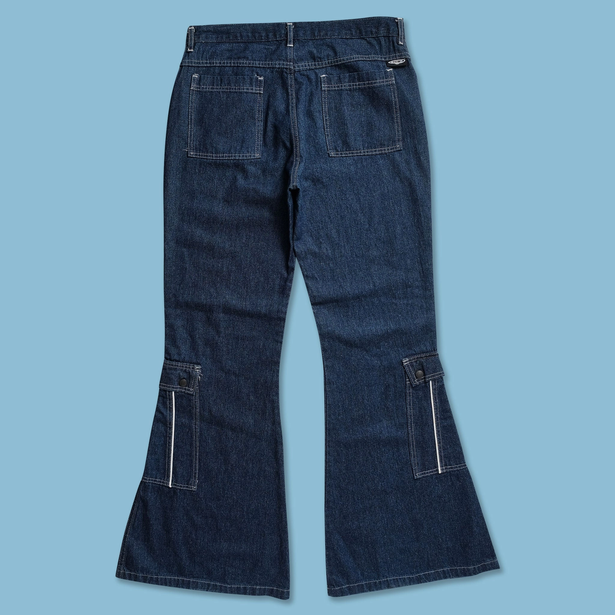 Non Toxic Textile Certified Y2K Flared Denim Pants 34x34