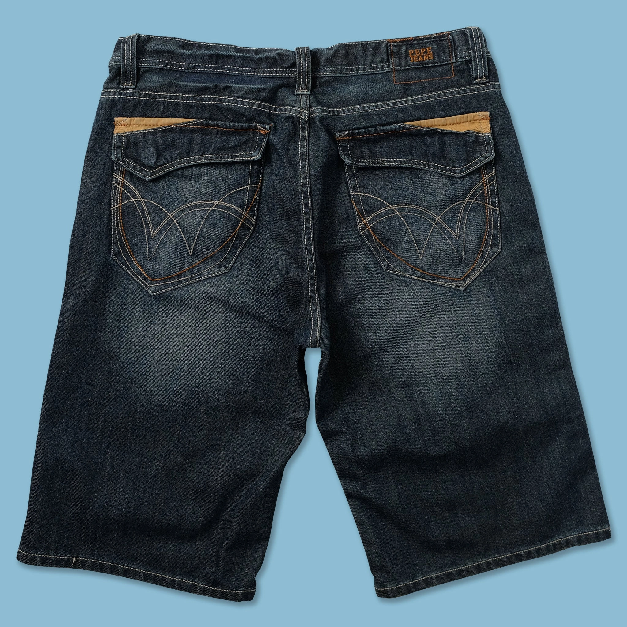 Active Comfort Fit Laser cut Y2K Pepe Jorts W38