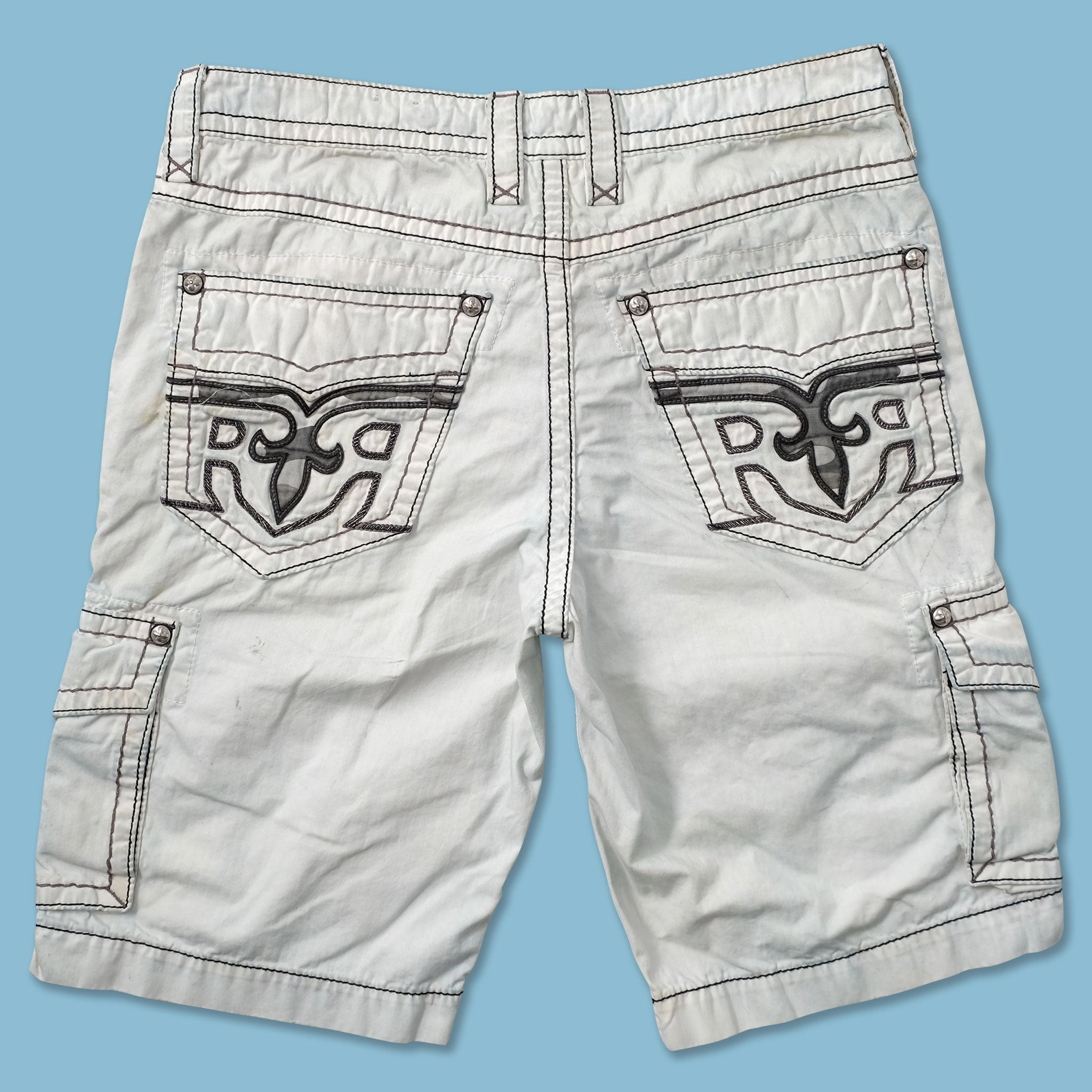 Y2K Rock Revival Shorts W36 Seasonless wear SecureZipperClosures