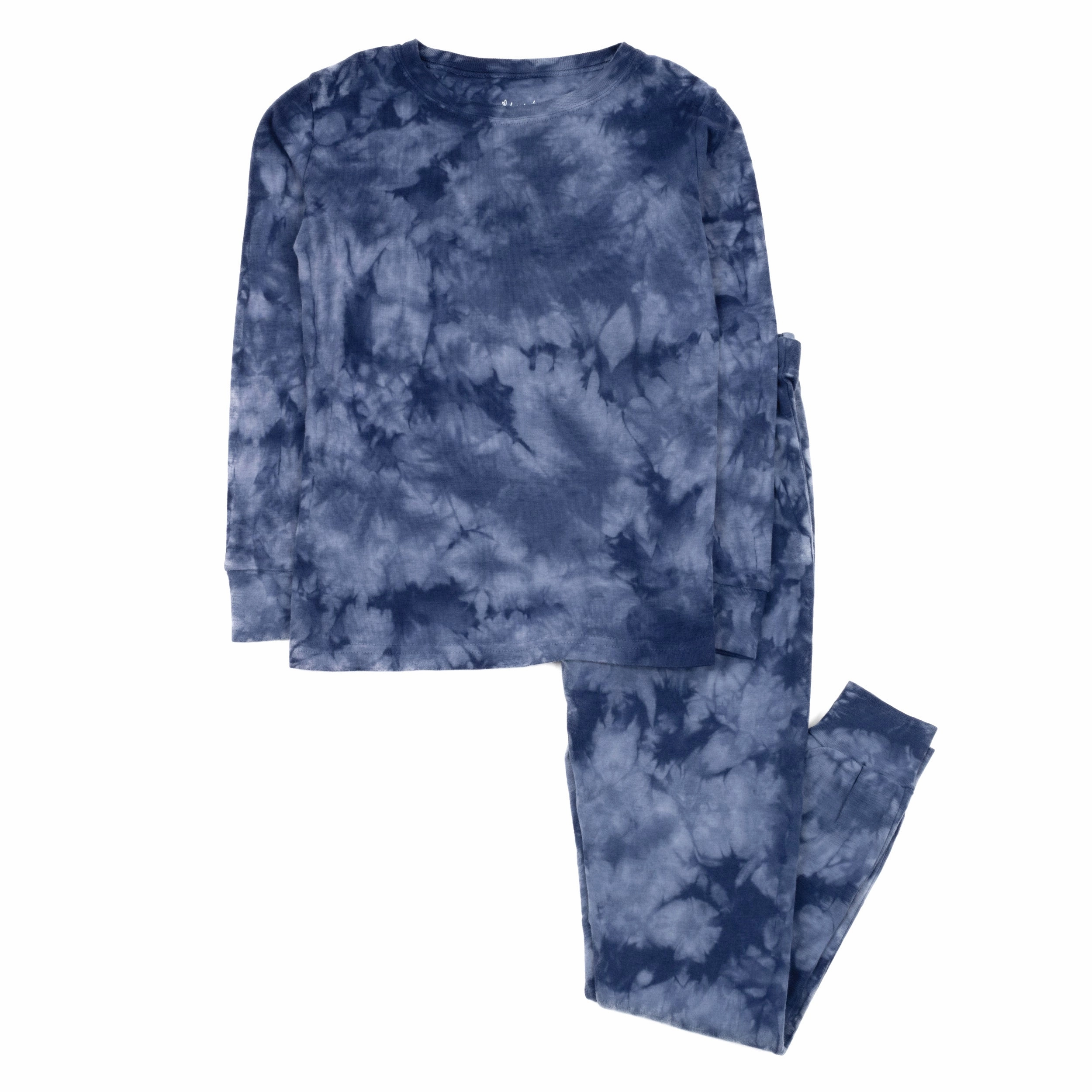 Kids Two Piece Cotton Pajamas Tie Dye Boys Non Restrictive Waistband Skin Temperature Control