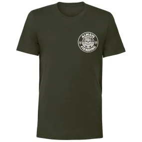 Fiend Always Fiending T-Shirt - Dark Olive Stylish Design