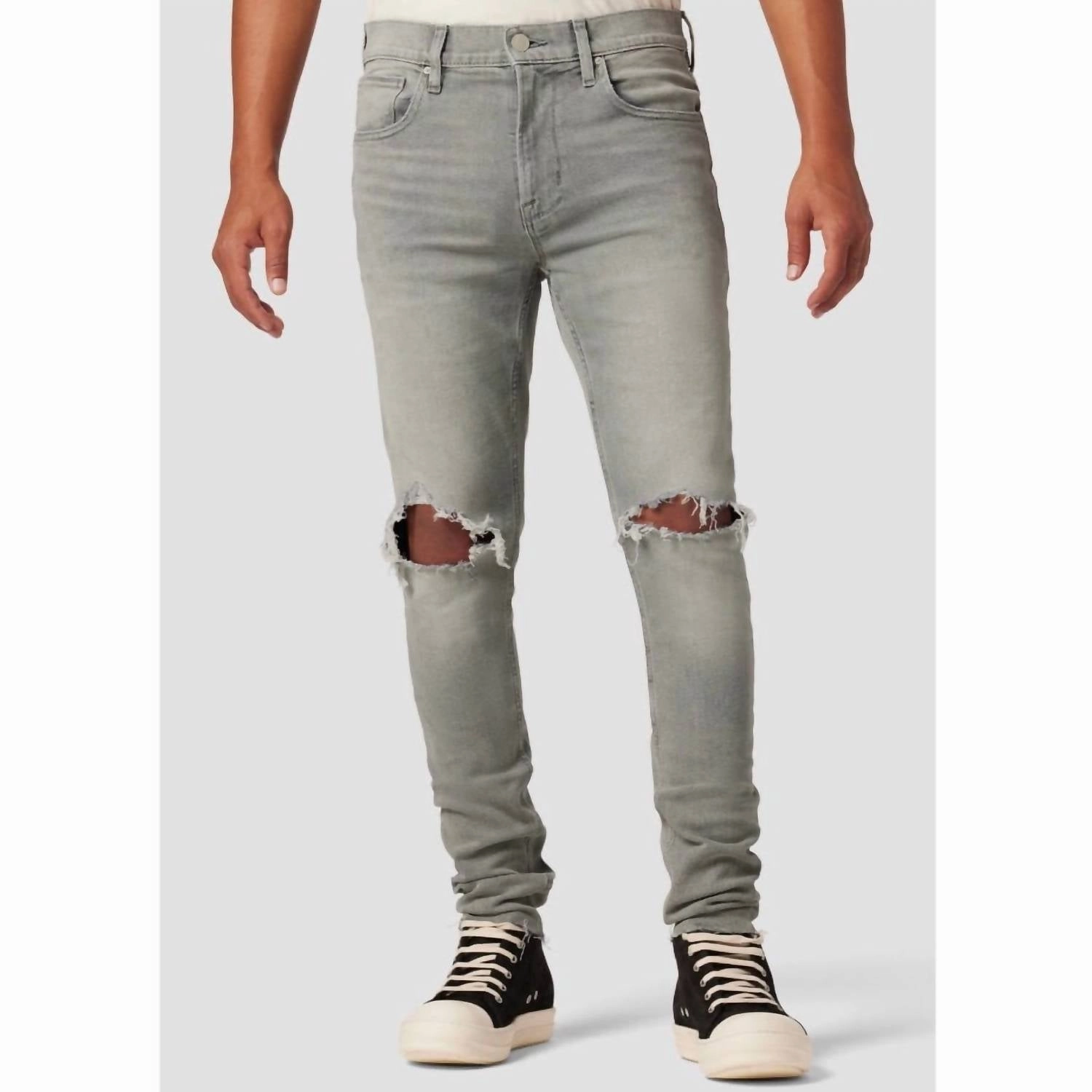 Bold Look Professional Wear Zack Skinny Jeans In Dark Concrete