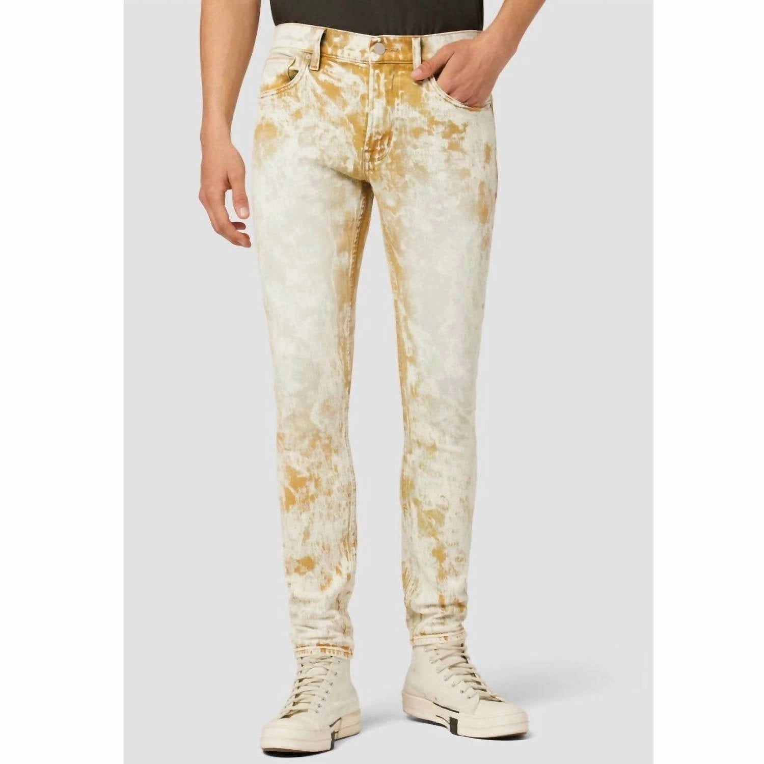 Zack Skinny Jeans In Orange Acid Stretch Recovery Summer Vibes