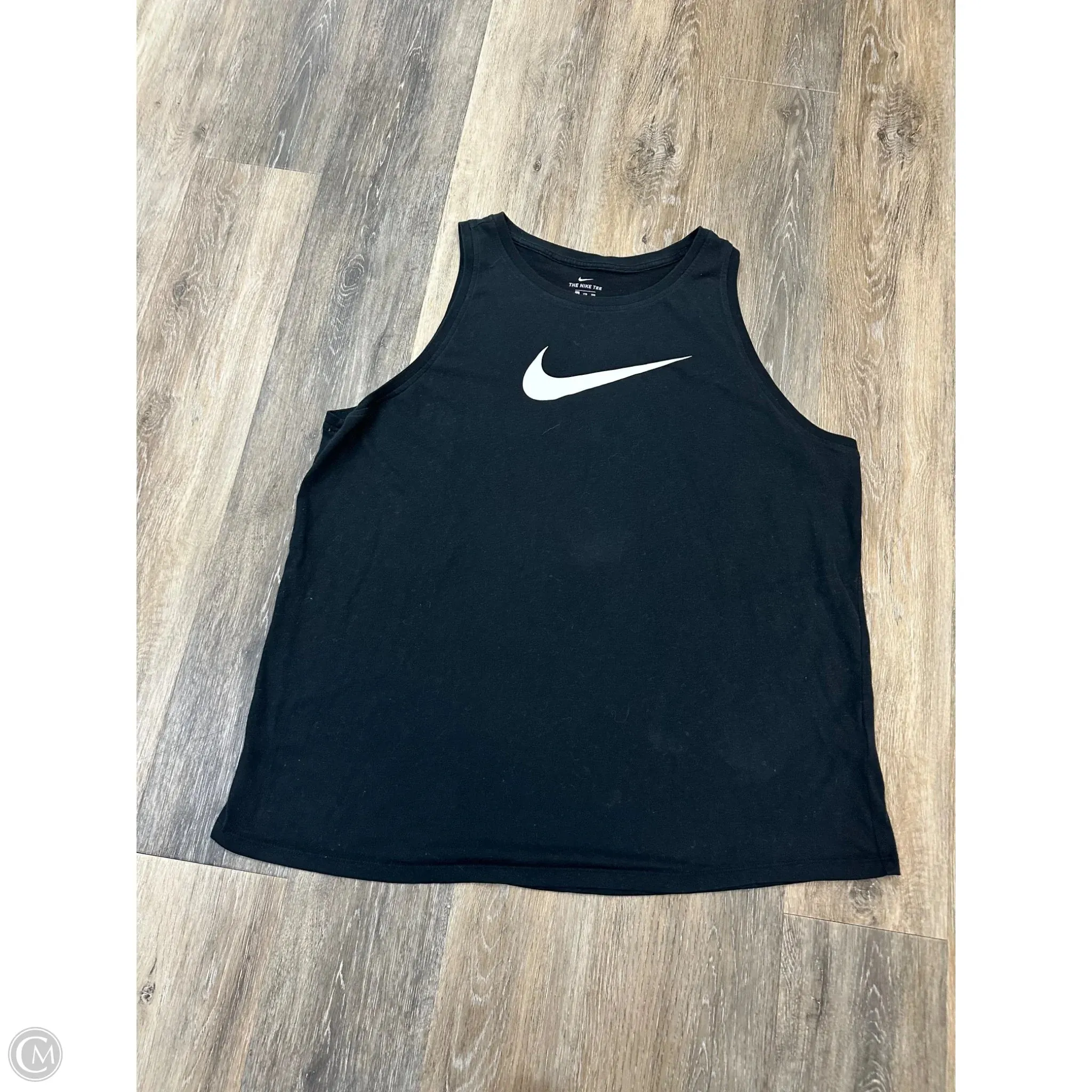 VNeckline Athletic Tank Top By Nike Apparel In Black, Size: Xxl