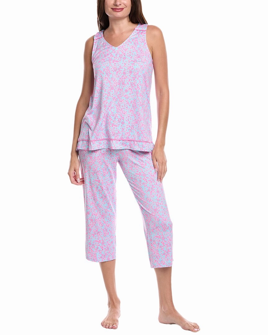 Breathable Material Ellen Tracy 2pc Pant & Top Pajama Set
