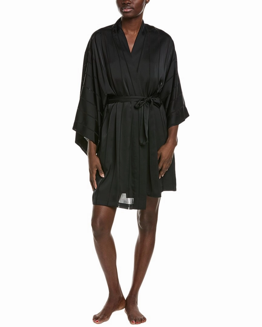 Natori Sheer Stripe Jacquard Wrap Multi Directional Stretch