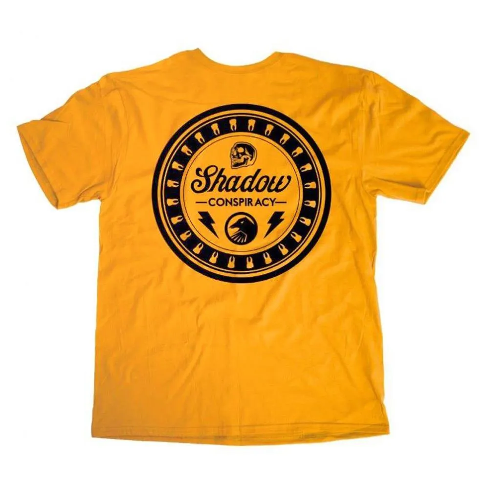 Unisex Fit Relaxed Fit Design Shadow Everlasting T-Shirt - Gold