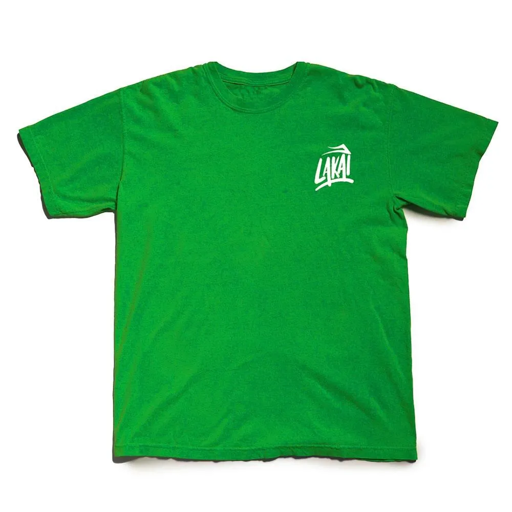 Lakai Bruch Garment Dyed T-shirt - Green Relaxed Wearable Hiking durability
